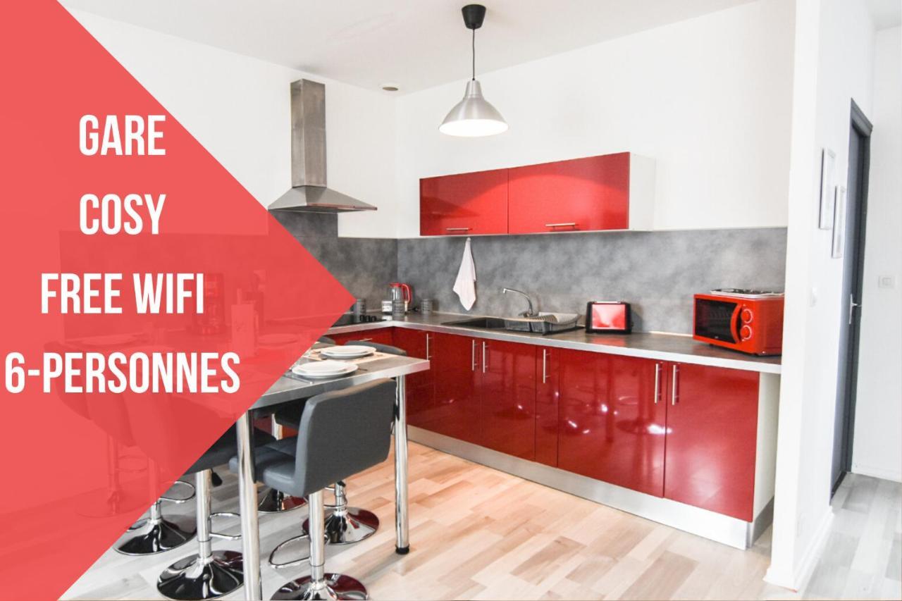 Appartement "Le Terminus " Gare-Cosy-Wifi 6 Personnes Saint-Quentin  Esterno foto